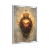 Sacred Heart of Jesus (Framed Canvas) - Eternal Love and Sacrifice