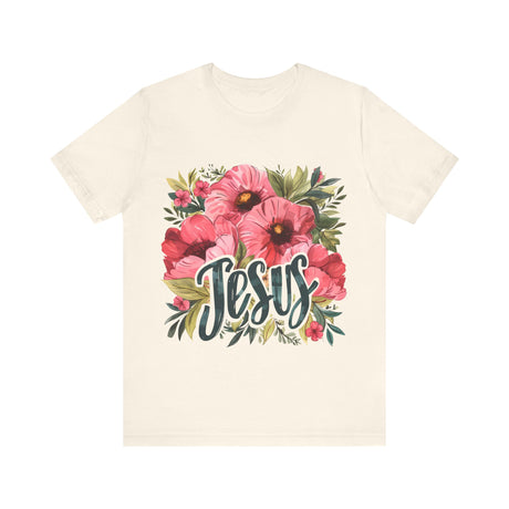 Floral Jesus Graphic T-Shirt