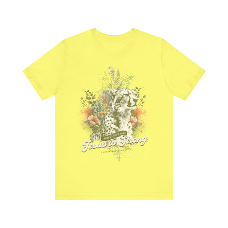 Floral Cheetah with Inspirational Quote T-Shirt