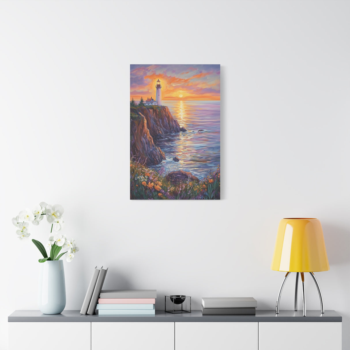 Lighthouse by the Sea Canvas - You Are the Light of the World